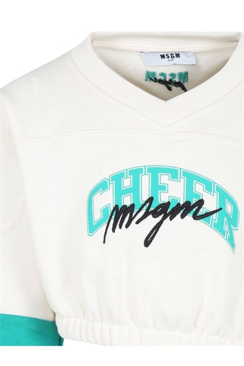 CROPPED SWEATSHIRT GIRL MSGM Kids | F4MSJGSW219013